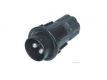 Nato Stecker m.Schraubring,schwarz 50qmm 2polig