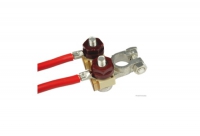 Batterieklemme 2polig positiv + f. Hauptstromsicherung CF Gewindemaß 2xM8x31mm Poldurchmesser 17,5mm 82285033 192548 - 1