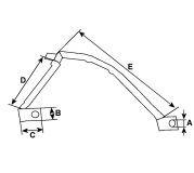 Massekabel f.Anlasser ID 4.30  Breite mm 8.90  Länge mm 16.55  Leiterlänge 55.00 - 1