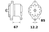 Lichtmaschine 12V/65A f.Iskra IA0463 11.201.463 11201463 AAK3563 MG515 11.201.242 AAK4102 11201462 AAK3562 11204671 AAK4932 1120 - 1