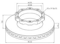 Bremsscheibe MAN TGA TGS 81.50803.0048 81.50803.0028 567407B BS5300 10932 03611900A - 1