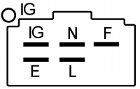 Regler 24V f.Denso Lichtmaschine 026000-4110 026000-3540 026000-3050 026000-3040 026000-2810 026000-2690 026000-1671 - 1