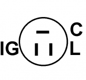 Regler 12V f.Denso Lichtmaschine 126000-1310 126000-0440 100211-1260 100211-1261 100211-1310 100211-2340 100211-3580 100211-3850 - 1