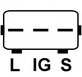 Regler 12V f.Denso Lichtmaschine 126000-1930 126000-1750 101211-0120 101211-0190 101211-0191 101211-0340 101211-0341 101211-0342 - 1