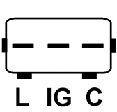 Regler 12V f.Denso Lichtmaschine 126000-2151 126000-2150 101211-0840 101211-4220 - 1