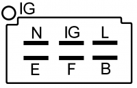 Regler 12V f.Hitachi Lichtmaschine tl1z-87 TL1Z-87 - 1