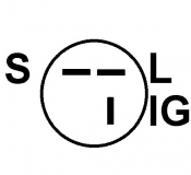 Regler 12V f.Hitachi Lichtmaschine L160G-1315 L150-33155 LR140-427 LR140-433 LR140-433B LR150-421 LR150-421C LR150-431 LR150-432 - 1