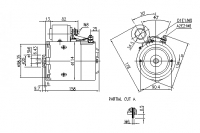 DC-Motor Gleichstrommotor CR 12V/1,6kw f.Bucher Hydraulics Hidroirma 200543913503 IM0261 AMJ5790 11216575 11.216.575 11216681 AM - 1
