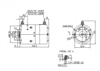 DC-Motor Gleichstrommotor CR/ACR 12V/1,6kw f.Concentric Haldex 2201089 IM0306 AMJ4573 11216783 11.216.783 11216484 AMJ4799 11216 - 1