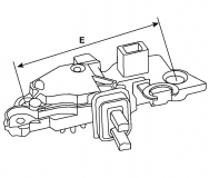 Regler 24V f.Lucas Lichtmaschine UCB810 581200340000 581200320000 21222130 AAD124 - 1
