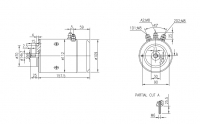 DC-Motor Gleichstrommotor CR/ACR 12V/0,7kw f.Lofrans Windlasses 12V70DW IM0115 AMJ4728 11216052 11.216.052 - 1