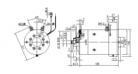 DC Motor Gleichstrommotor CR 12V/2,4kw f.Broc Oil Sistem c162095000 IM0158 AMK5695 11216028 11.216.028 - 1
