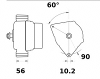 Lichtmaschine 12V/150A Iskra IA1117 11.204.254 11204254 AAN8166 MG52 11204249 AAN8161 MG699 11201794 AAN5105  11203051 AAN5120 1 - 1