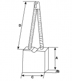 Kohlebürsten 24V f.Delco Remy Anlasser 1946487 1946426 50MT 10478827 1109220 1109221 1109222 1109224 1109274 1109275 1109276 110 - 1