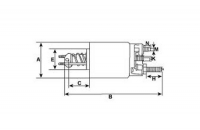 Magnetschalter 12V f.Iskra Anlasser 16.906.642 16906642 MSX390  16.905.754 16905754 MSX174 11.130.179 11130179  AZJ3525 MS184 11 - 1