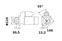 Anlasser Reduktionsgetriebestarter 12V/2,6kw 9z f.Mahle MS78 IS1263 AZE6531 11131603 11139452 500338953 82980757 5801441816 5003 - 1