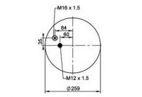 Luftfederbalg für MAN L2000 - 1