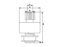 Ritzel 9z f.Bosch Anlasser 1006209418 0001311050 0001311051 0001311052 0001311055 0001314010 B001324002 B001324003 B001324004 B0 - 1