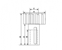 Ritzel 12z f.Bosch Anlasser 9001084064 2006382190 0001416061 0001416065 0001416077 0001417061 0001417062 0001417063 0001417065 0 - 1