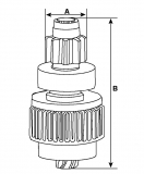 Ritzel ACR 11z f.Hitachi Anlasser 2240-6501 2240-2501 S25-163 S25-163A s25-163a S25-163B s25-163b S25-163C s25-163c S25-163E s25 - 1
