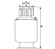 Ritzel 12z f.Valeo Anlasser NE155 589173 059390 D15E29 D15E29TE D15E30 D15E30TE  059390 589173  NE155  D15E29  D15E29TE  D15E30 - 1