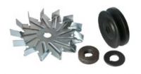 Keilriemenscheibe + Lüfterrad f.Elmot Lichtmaschine A124N A12M 132592 - 0
