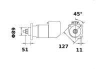 Anlasser 24V/5,4kw 11z f.Iskra IS9026 11.139.511 11139511 AZK5550 MS707 11139026 AZK5185 MS457 293019 241787 241707 MSR696 94325 - 1