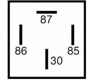 Relais Arbeitsstrom Schliesser 12V/30A 4polig m.Widerstand 04411492 157991 0025420619 99965700890 75613215 - 1