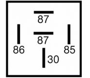 Relais Arbeitsstrom Schliesser 12V/40A 5polig 311906061C 1259925 0015423219 01164015 75613211 - 1