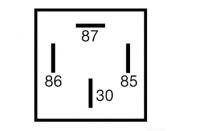 Relais Arbeitsstrom 24V/20A 4polig m.Sicherung 1526897 97CT15K235BA 2813699 0000041730589 - 1