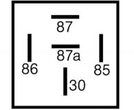 Relais Arbeitsstrom Wechsler 24V/20A 5polig m. 2 Diode 41530029 41800358EE 75613154 - 1