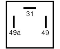 Blinkgeber 24V/2/4x21W 3polig 97103573 90.81616.1281 81.25310.6012 0025449432 0025448332 5241022 - 1