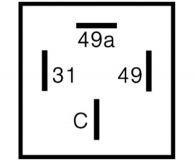 Blinkgeber 24V/2/4x21W 4polig 0025449732 0025449532 0025448432 11087812 160296 - 1