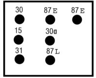 Relais ABS Mercedes Benz 12V/10A 7polig m.Diode 2015403245 A2015403245 75897162 - 1