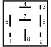 Relais Klimaanlage Audi Seat VW 12V/25A 8polig 171959141A 75898207 - 1