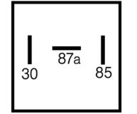 Relais Nebelschlußleuchte Öffner 12V/21W 3polig 75614079 - 1