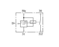 Relais Startsperrung Bosch 24V 5polig 0331802100 3426330 42568519 81259020454 A0015424819 0015424819 - 1