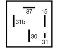 Relais Kraftstoffpumpe Audi VW 12V/15A 5polig 321906059C 321906059B 75614032 - 1