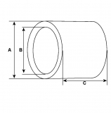 Buchse Antriebslagerbuchse f.Denso Anlasser 949103-3610 028000-8460 028000-9181 028000-9182 028000-9202 028000-9203 028000-9210 - 1