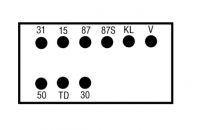 Relais Kraftstoffpumpe 12V/15A 9polig Auwärter Faun Fiat Iveco KHD Kögel MAN Mercedes Benz Neoplan Puch 786-SG001 0008240618 173 - 1