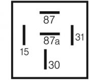 Zeitrelais einstellbar anzugverzögert 12V/15A 5polig 75614203 - 1