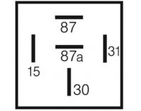 Zeitrelais einstellbar abfallverzögert 12V/15A 5polig 75614207 - 1