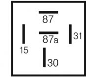 Zeitrelais einstellbar anzugverzögert 24V/15A 5polig - 1