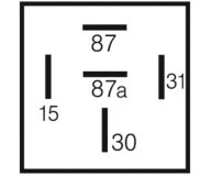 Impulsrelais einstellbar 24V/15A 5polig 75614007 - 1
