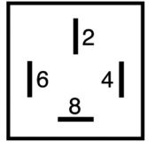 Diode 12V/24V/3A 4polig 75614182 - 1