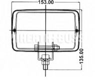 Arbeitsscheinwerfer H3 24V LKW Scheinwerfer Trecker - 1
