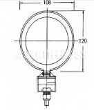 Arbeitsscheinwerfer H3/24V Trecker Unimog LKW - 1
