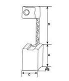 Kohlen f.Valeo Anlasser TM000A27301 TM000A27601 TM000A31001 TM000A37001 - 1