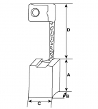 Kohlen 12V f.Magneton (PAL/SKODA) Anlasser  932232  344174143386  9144702  9144703  9144722  9144724  9144742  9144743  9144744 - 1