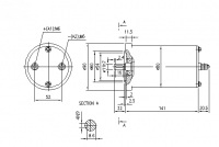 DC-Motor Gleichstrommotor CR/ACR 12V/0,8kw f.Lofrans Windlasses 12V800W IM0337 AME1569 11216107 11.216.107 - 1